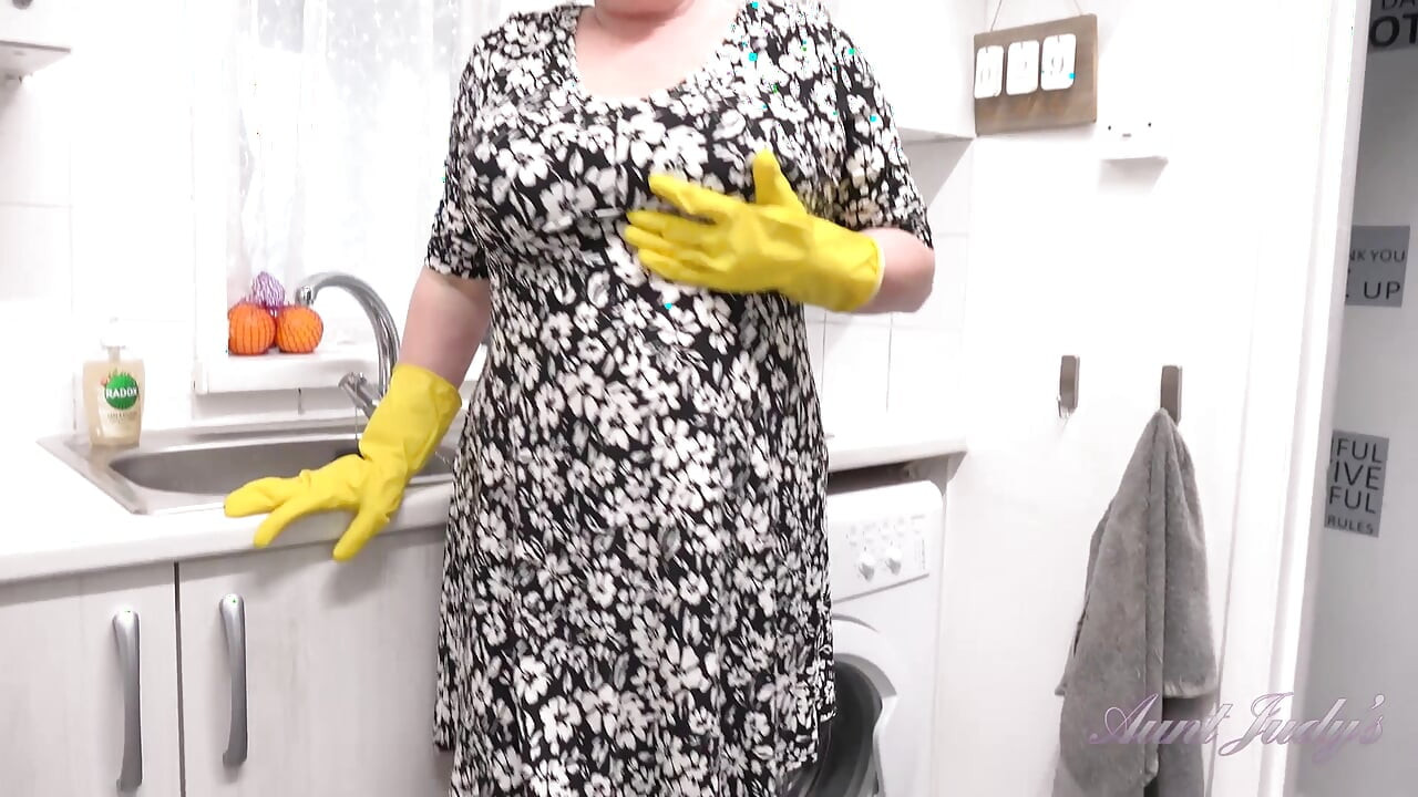 Auntjudys - Fucking Your Busty Mature Wife Chantelle Blue in the Kitchen (pov)