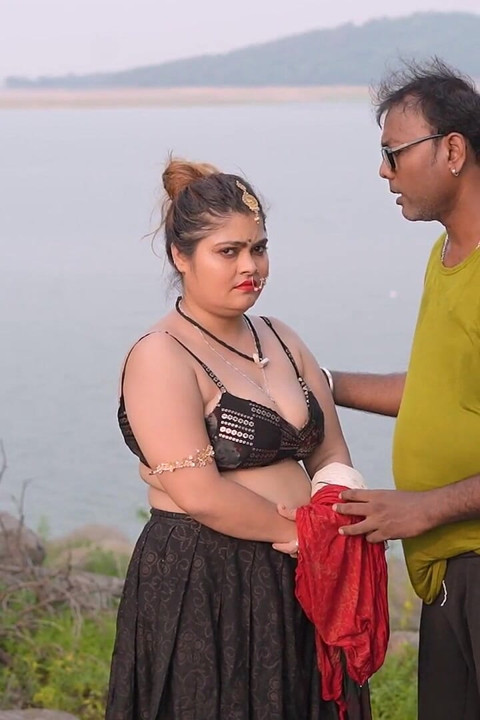 Village Couple Fun at River