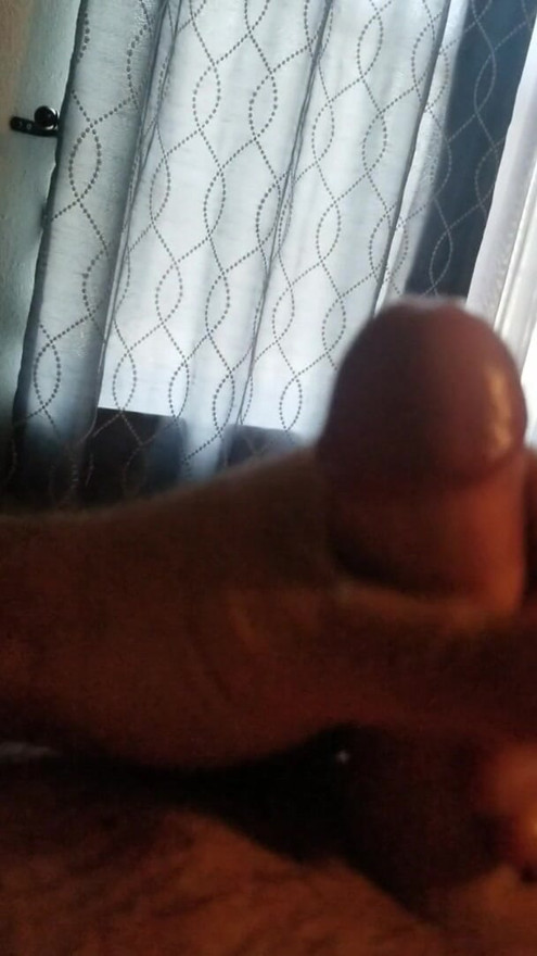Solo bi curious MWM strokes his hard cock