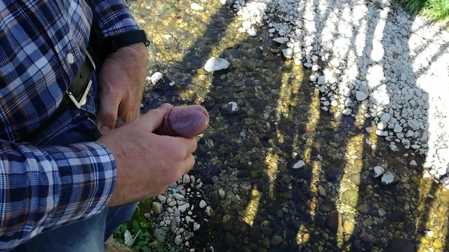 Cumshot42.Huge cumshot in the forest....
