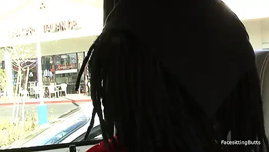 An attractive ebony queen is subjected to a strike with a colossal Afric...