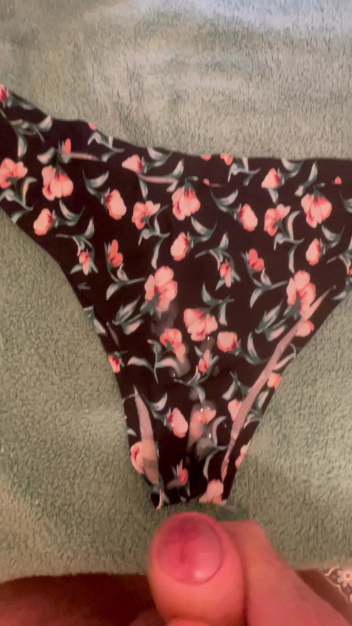 Cum on my wife’s panty