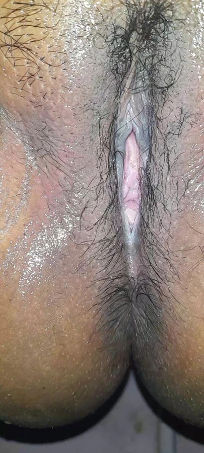 Chubby girl showing her pink pussy
