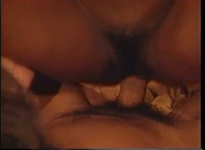 Vintage black hairy pussy fucking big white dick sucking