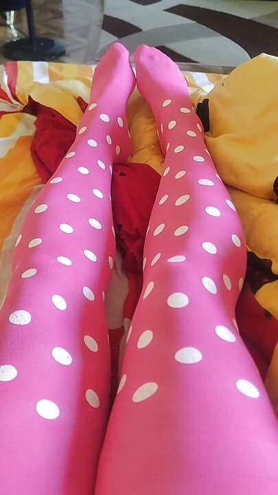 Pink pantyhose