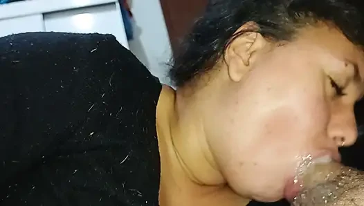 CREAMPIE ON THIS NAUGHTY BITCH'S FACE