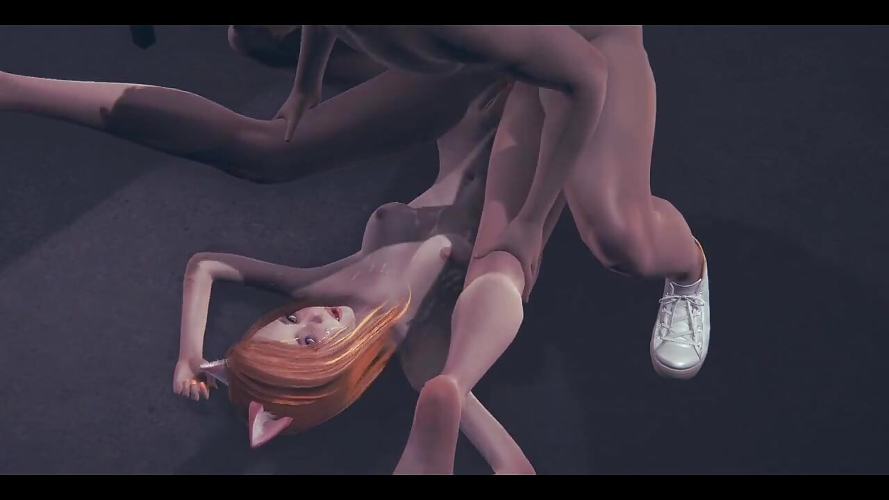 Hentai Uncensored - Two Kitty Girls with Two Boys Fucking - japonês asiático Manga Anime Film Game Porn