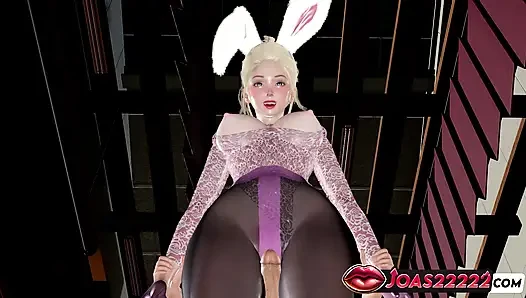 Animasi 3D pantyhose Melissa - fetish paha, menunggangi payudara gemetar, creampie terikat berdiri dalam hentai tanpa sensor