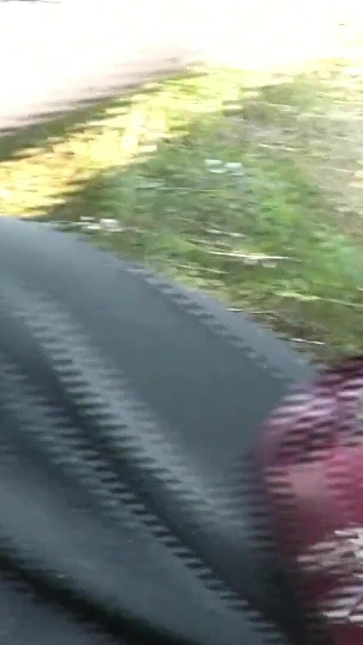 Sex in backseat car Taxi driver stopped on side road sexy blonde MILF jerk off cock. Man fuck pussy doggystyle cum | Clip 1