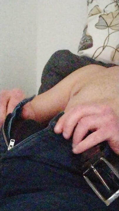 Vibrating my thick pad until I have a very necessary hard and long orgasm after 17 days.