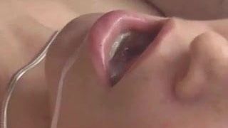 Super sexy mouth super cumming