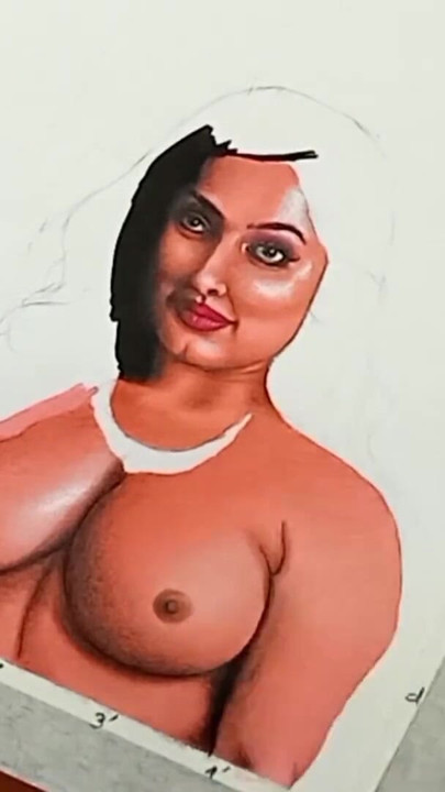 Memorable moment from "Erotic Art or Drawing Of Sexy Desi Indian Milf Woman called "Enchantress""