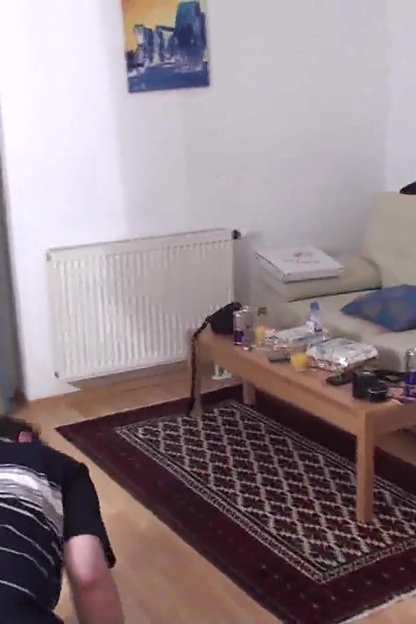 Two Girls Kick Older Dude