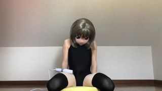 kigurumi vibrating in swimsuit