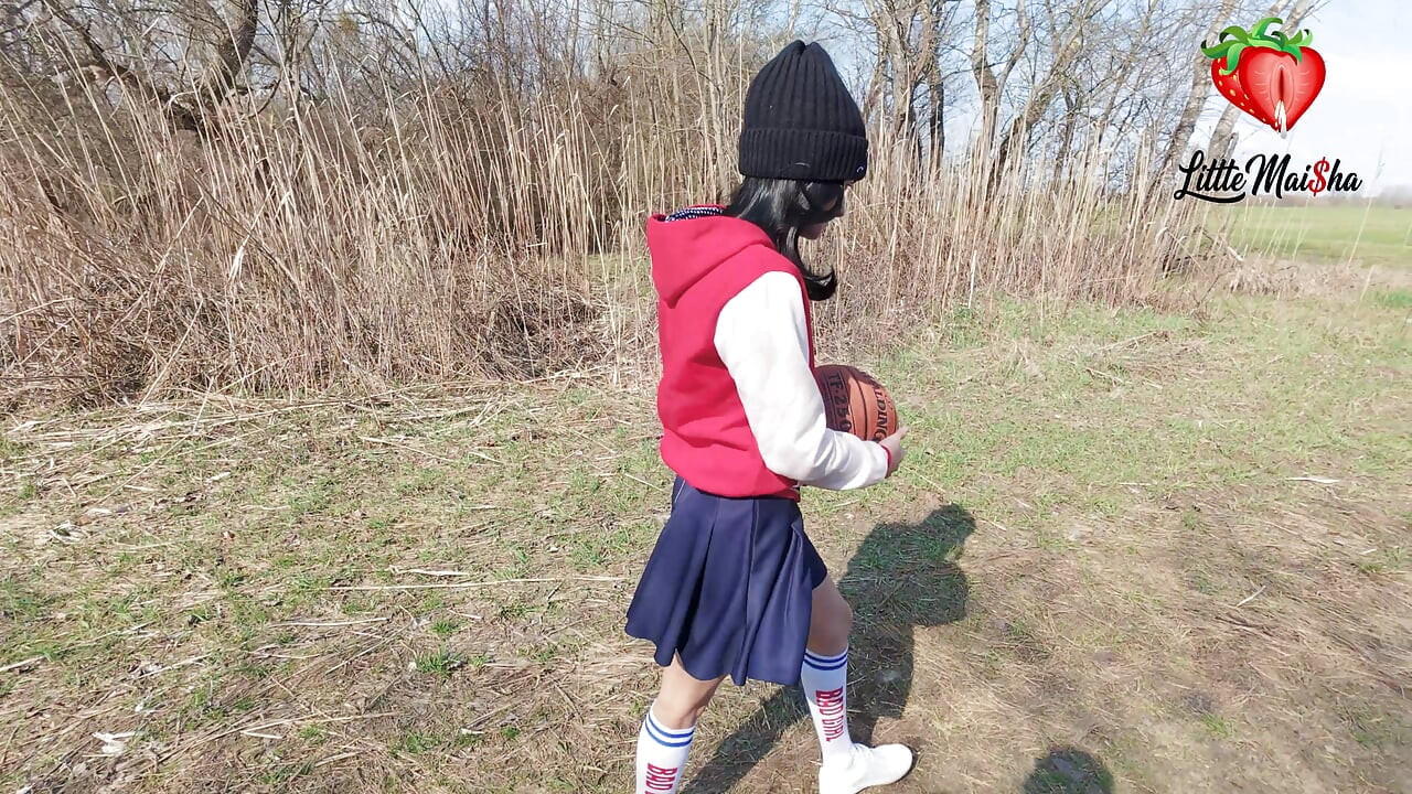 Tight and skinny black-haired basketball player gets fucked hard in a stranger's car