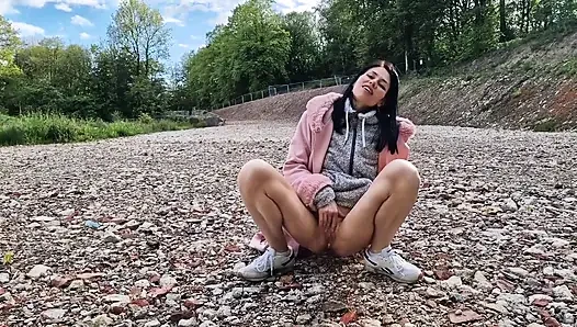 Outdoors Naked and Pissing in Public Compilation