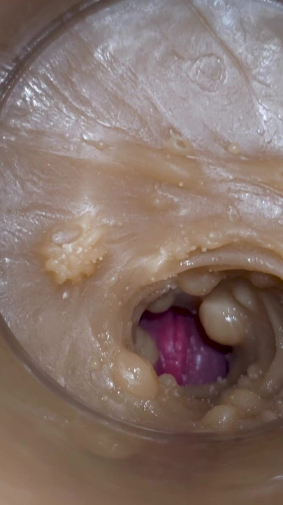 Camera Inside Deep Pussy Captures Ejaculation | Clip 1