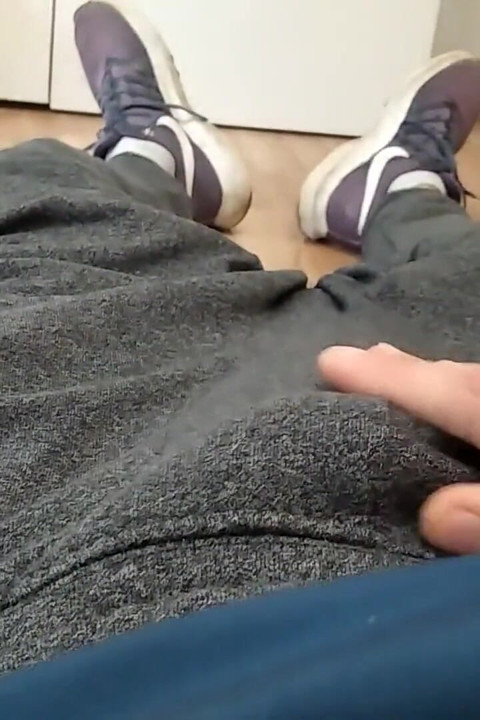 The Dude Came Back From the Gym and Masturbated His Nice Big Shaved Cock!