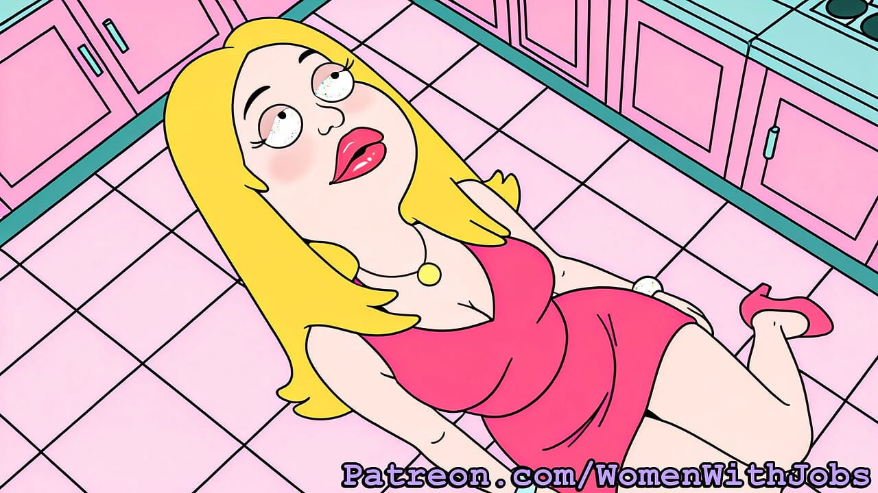 Futanari Francine Smith - Masturbating, Cumshots, Self Sucking