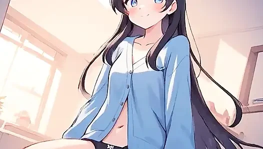 AI Anime Hentai unzensiert, unzensiertes video von 18-jährigem teen Hentai MILF, 3D Hentai Cartoon auf nahaufnahme von Kiidzy Animates