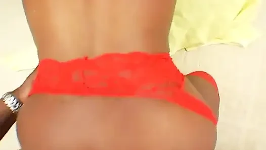 Huge Black Cock Bangs the Tight Pussy of a Black Slut