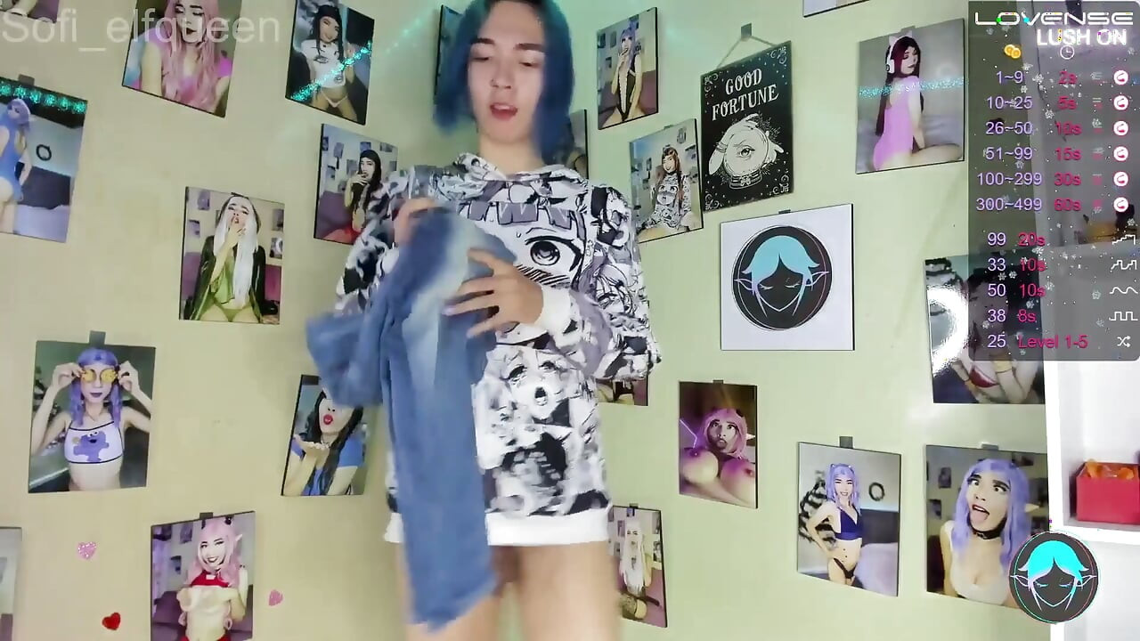 Sissy Boy Modeling Her Favorite Jeans Livecam