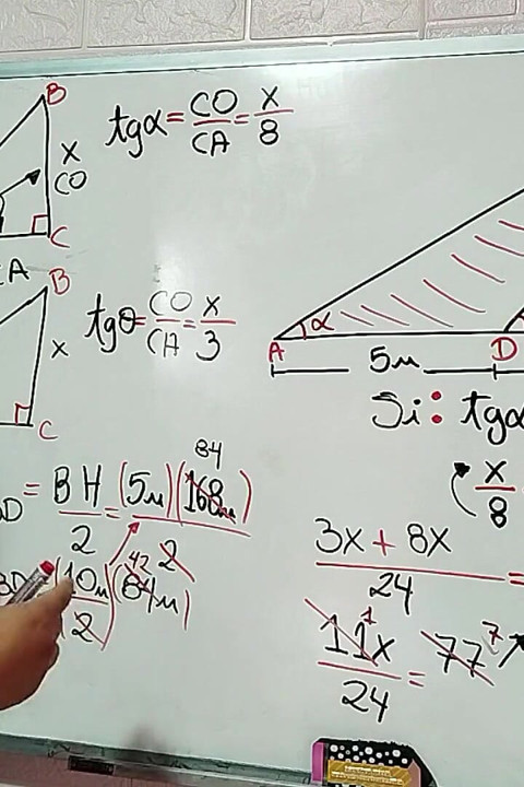 27 Trigonometry Calculate the Height and Area of the Triangle - Sexual Mathematics - Azaghal Soul