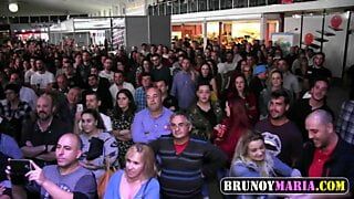 Кастинг с порно Brunoymaria в салоне Erotico De Murcia 2018