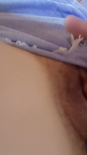 Playing with my shaved tight pussy fingers deep inside | Clip 1