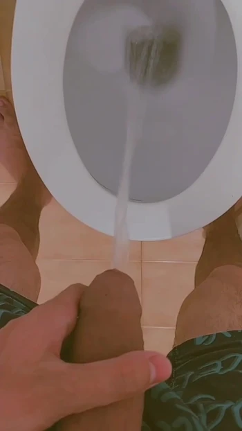 Pissing a lot with my big cock