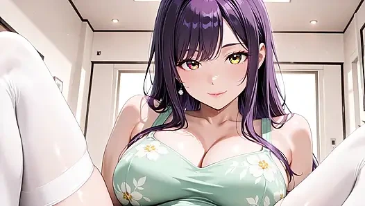 Mor saçlı bomba ahegao çöküşüne biniyor - yatak sırılsıklam