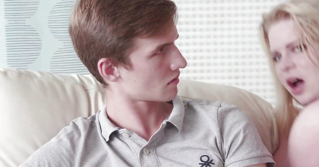 Adry Berty fucks a well hung stud as her meek husband sits cuckolded