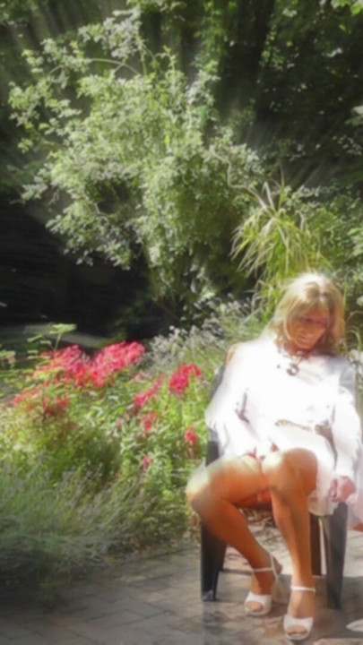 Wanking In A Very Sheer Gown And Nylon Stockings | Clip 2