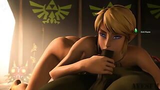 Link succhia il grosso cazzo di ganon (yaoi)