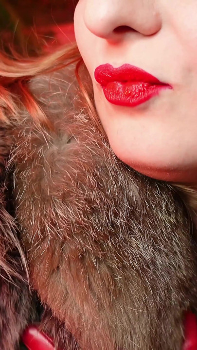 Sexy ASMR with red gloves