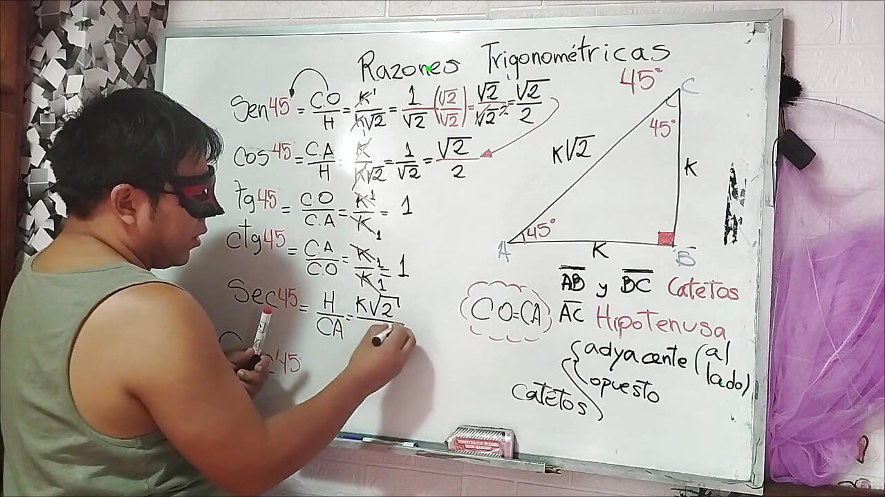 16 Trigonometry: 45 Angle - Trigonometric Ratios