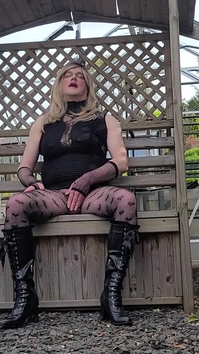 Must-share moment from "Sissy clit rub outdoors in the garden"