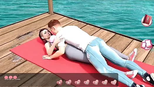 Membantu cewek-cewek seksi #3 - Johannes menyelidiki puncaknya untuk melihat apa yang sedang dilakukan gadis di kabin ini.