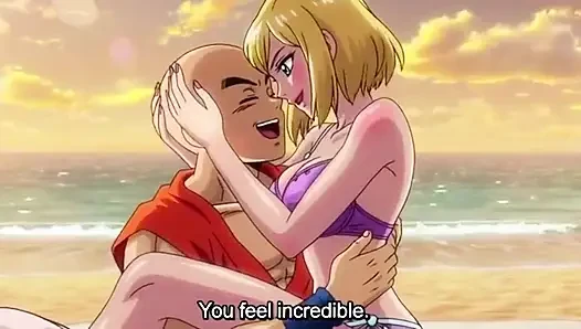 Android 18 & Krillin beach house Passion - Romantic 3D Anime
