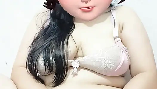 Beautiful woman with big teases solo masturbation