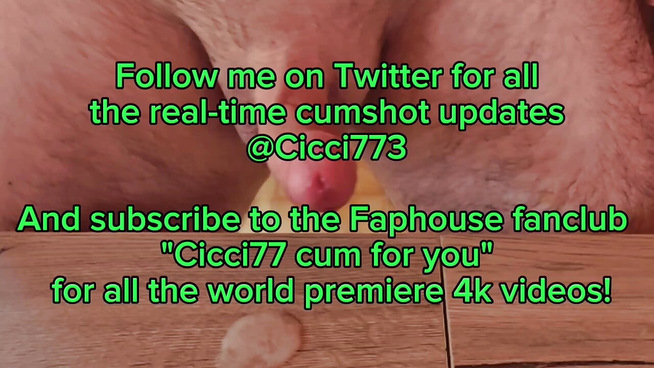 Double Cumshot for Cicci77 and Pedro to Collect Lots of Sperm for the Next Batch of 50% Meringues