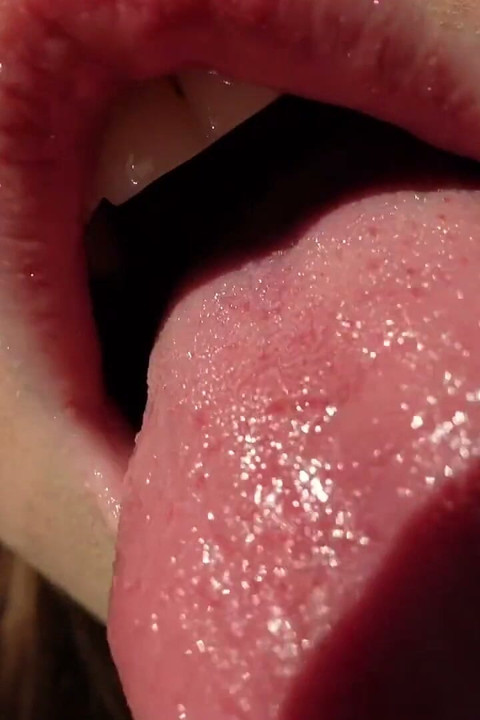 My Lips and Tongue Closeup