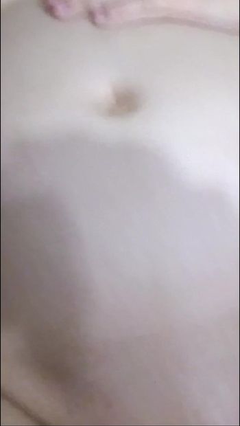 Pregnant mom's pussy and tits. Pregnant shows off her wet. Does he want to fuck her? Unshaved of a pregnant woman