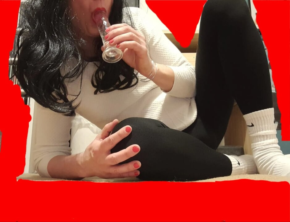 Sexy tranny Tamara sucks Ricarda's cock stiff