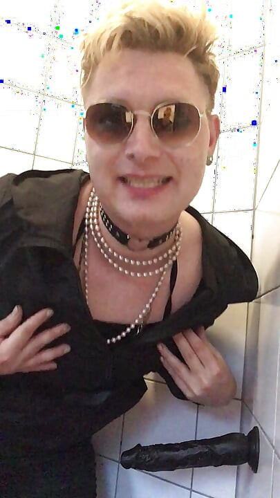 Sissy Jes Brinch public Toilet dildo Fuck