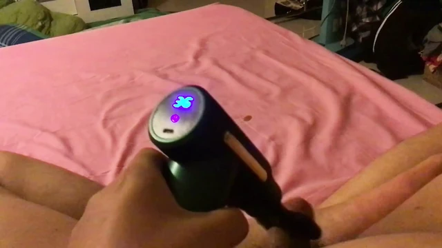 Using a massager to torture myself with a