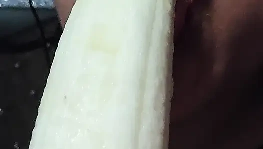 Looking sexy eating a banana