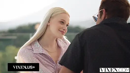 VIXEN Blue-Eyed Blonde Babe Avrora Meey Has Her Sights On Coworkers Thick Cock