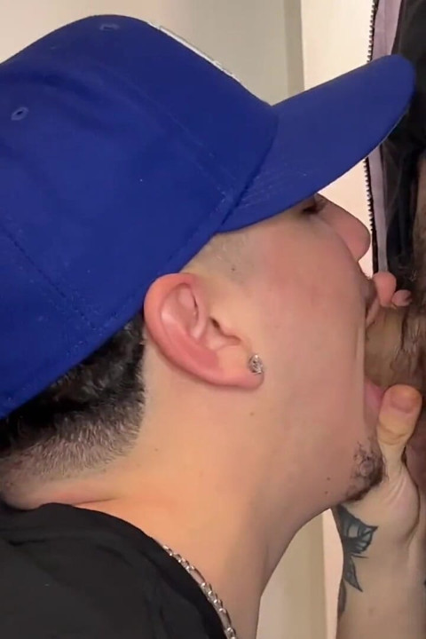 Gloryhole Bro Homie Sucks Big Uncut Cock Glory Hole