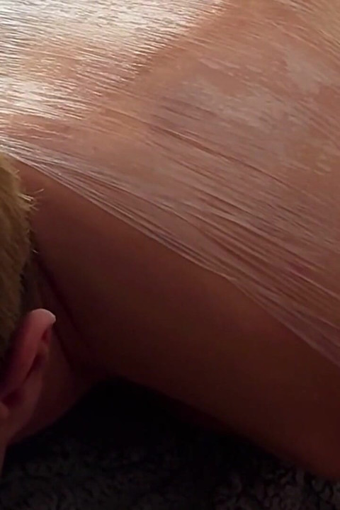 Wrapped My Friend in Plastic and Used Him Like a Personal Fuck Toy